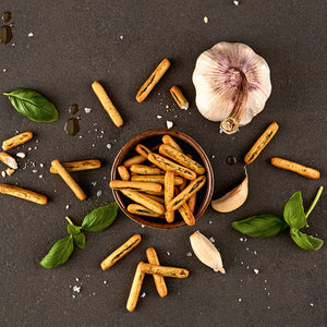 Grissini mit Basilikum & Knoblauch