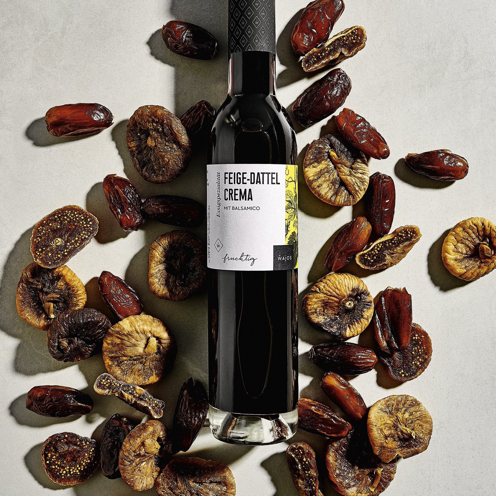 Feige-Dattel Crema dargestellt mit Aromen