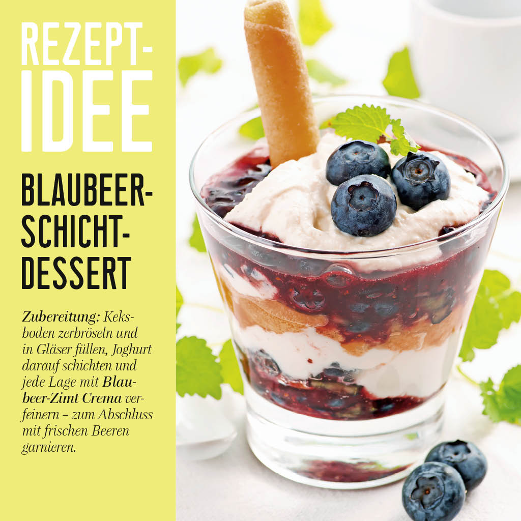 Blaubeer-Zimt Crema Rezeptidee Blaubeer-Schicht-Dessert