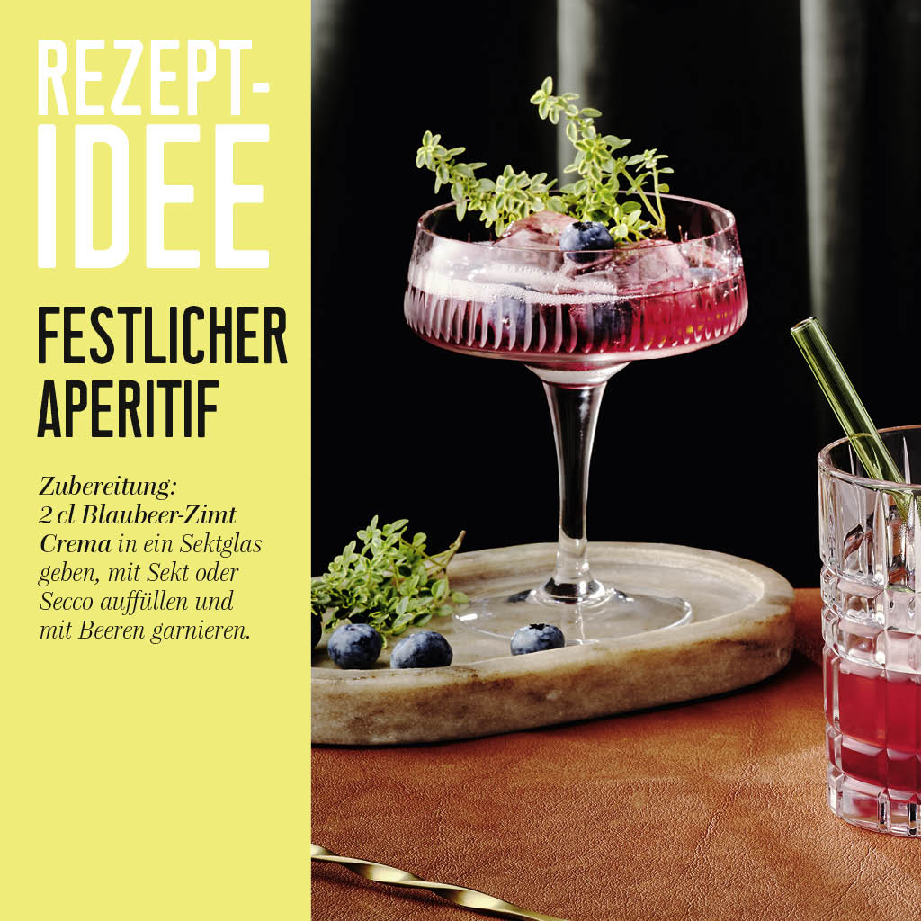 Blaubeer-Zimt Crema Rezeptidee Blaubeer-Aperitif