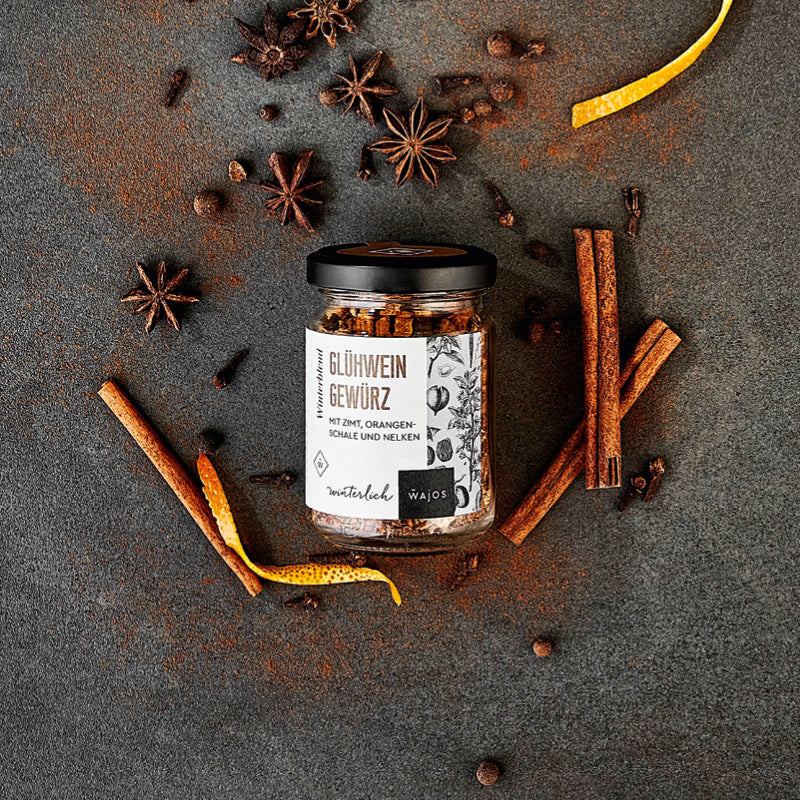 Glühwein Gewürz dargestellt mit Aromen