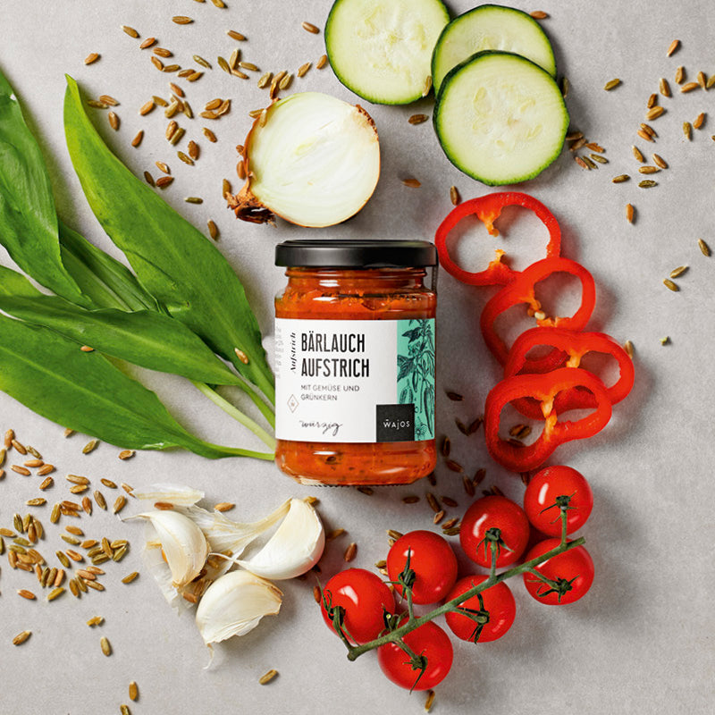 Bärlauch Aufstrich dargestellt mit Aromen