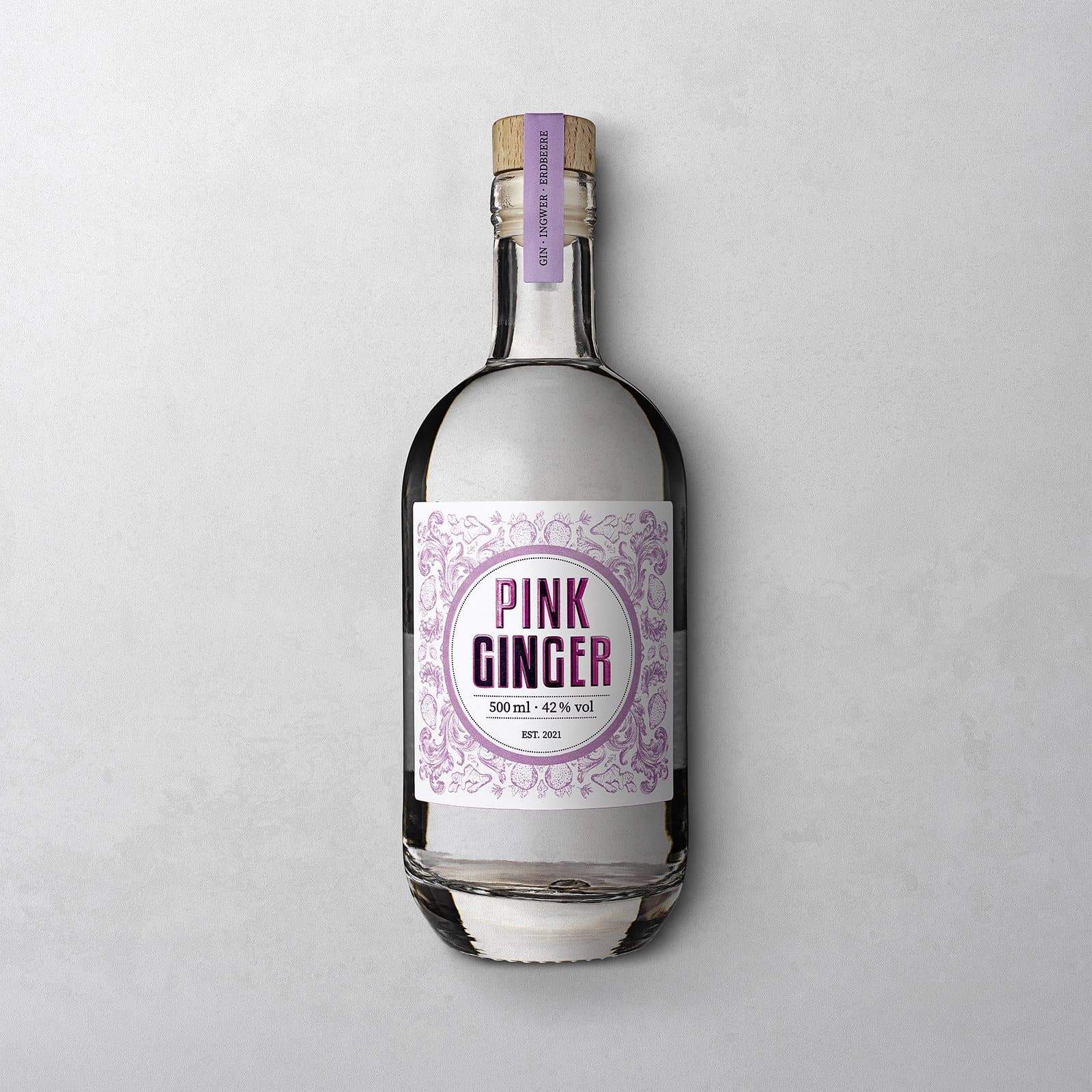 Pink Ginger in 500 ml Flasche
