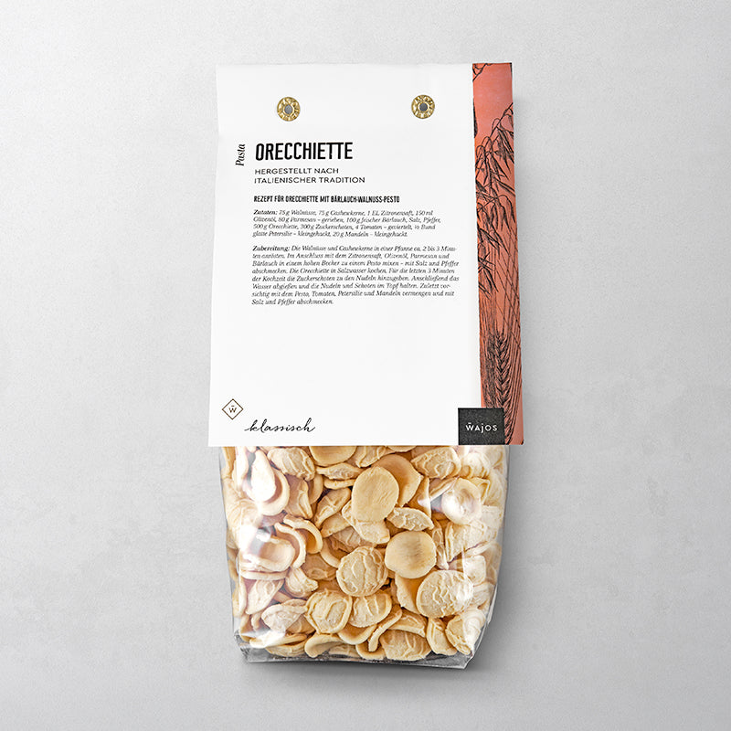 Orecchiette in der 500g Packung.
