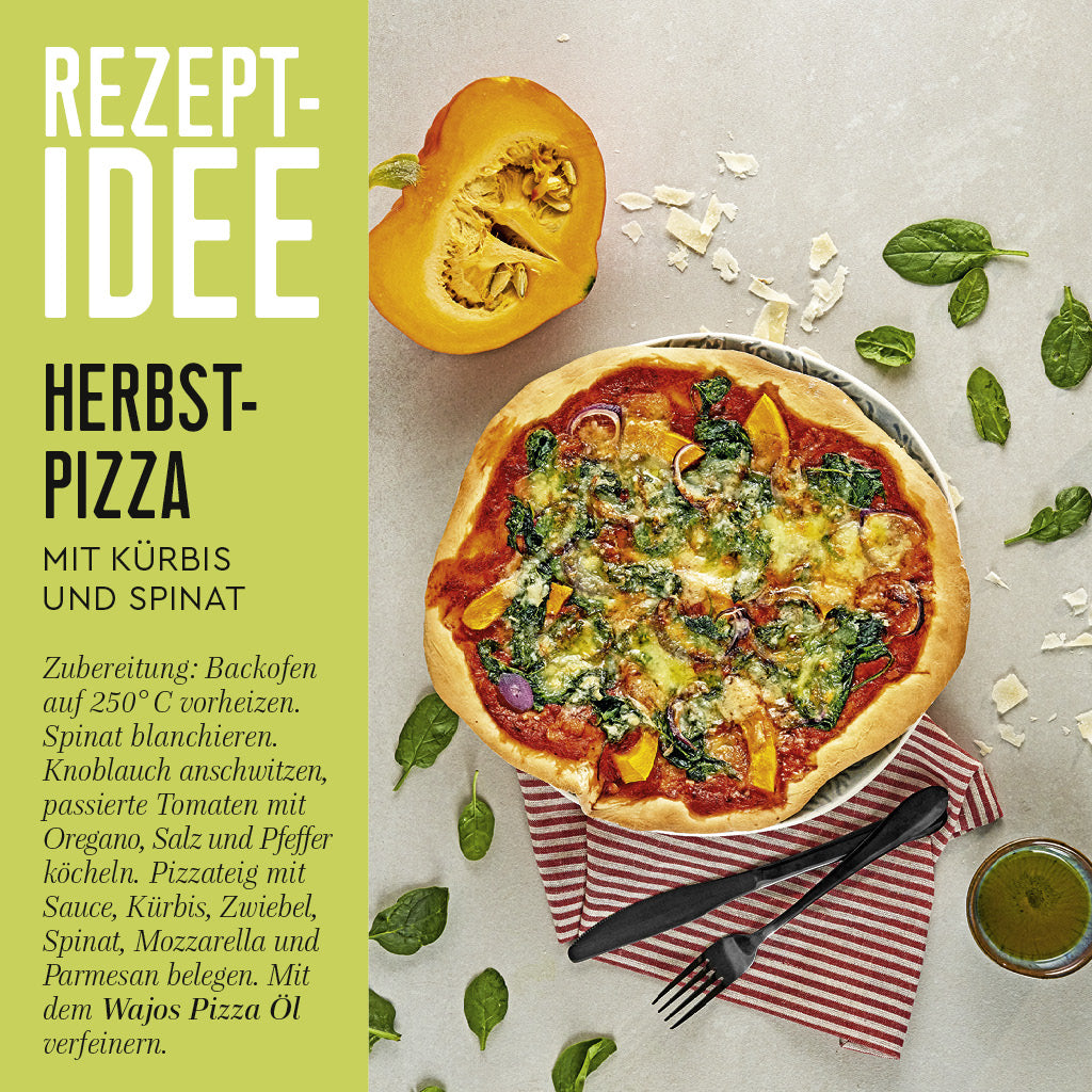 Wajos Pizza Öl Rezeptidee Herbstpizza