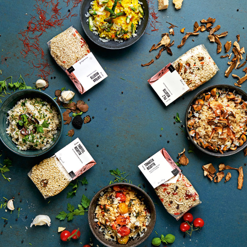 Alle 4 Risotto-Sorten in 300 g Packung