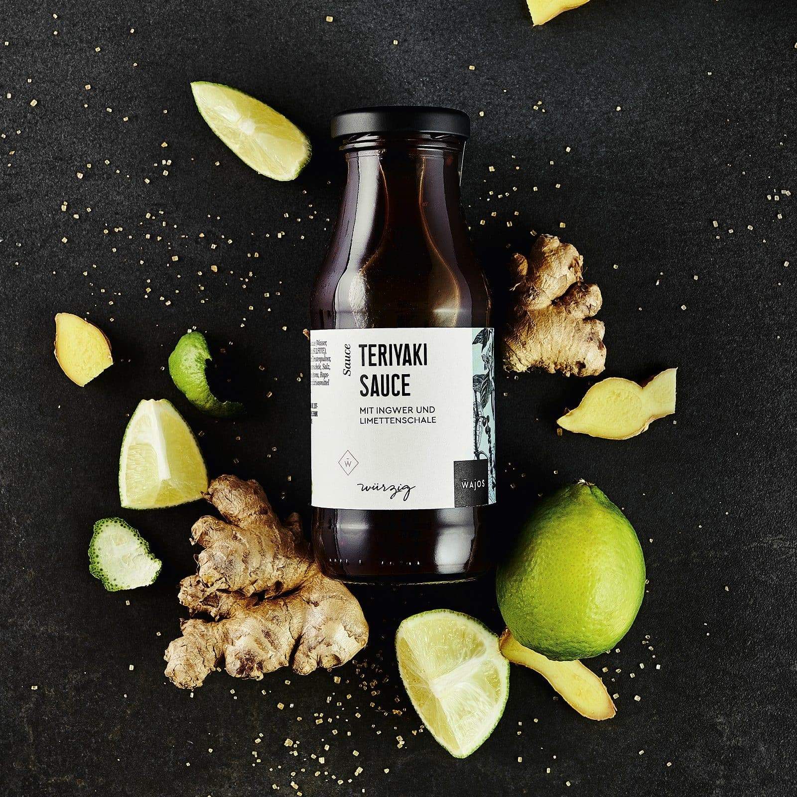Teriyaki Sauce dargestellt mit Aromen