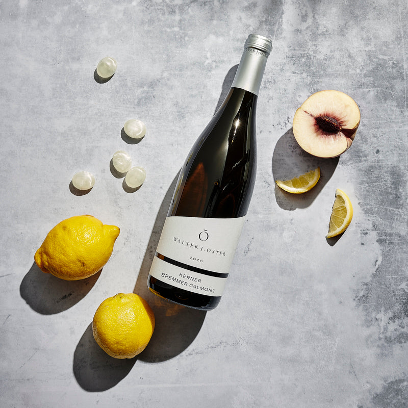 2024 Kerner Bremmer Calmont feinherb dargestellt mit Aromen