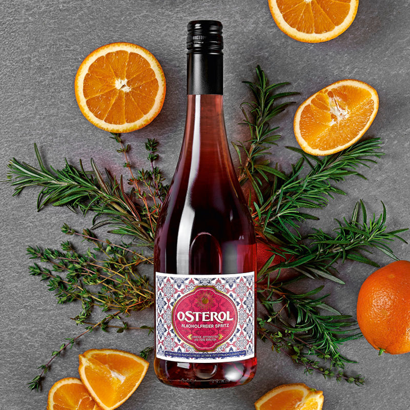 Osterol - Alkoholfreier Spritz dargestellt mit Aromen