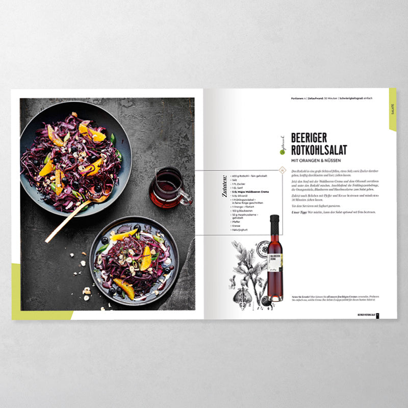 Wajos Kochbuch Beispiel-Rezept Rotkohlsalat