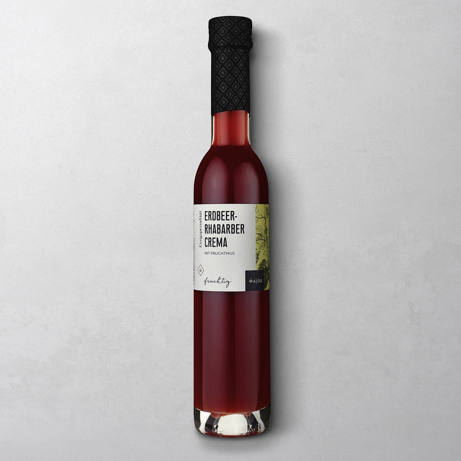 Erdbeer-Rhabarber Crema in der 250 ml Flasche