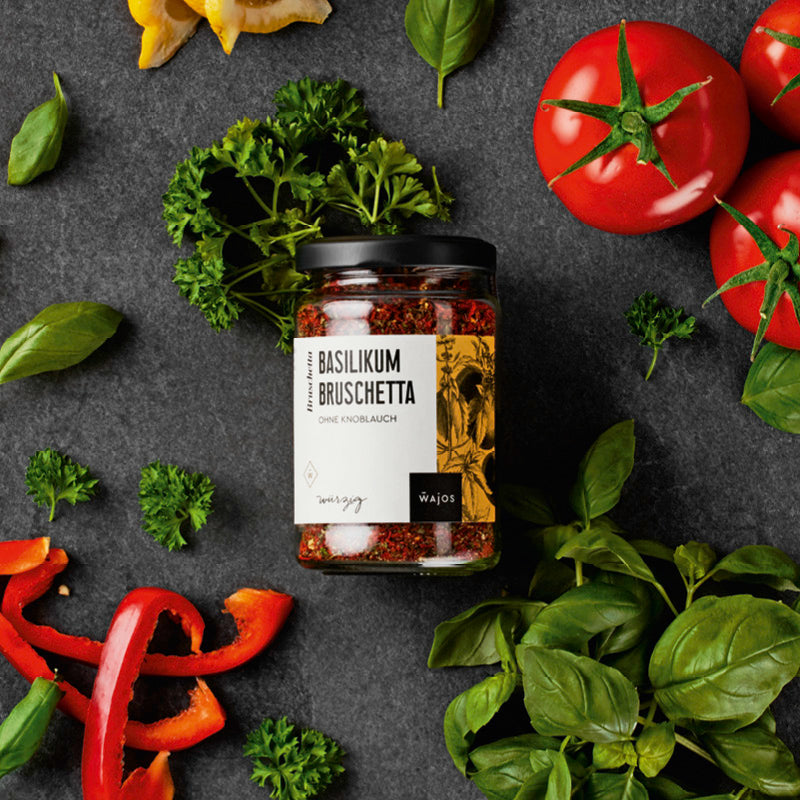 Basilikum Bruschetta im 85 g Glas