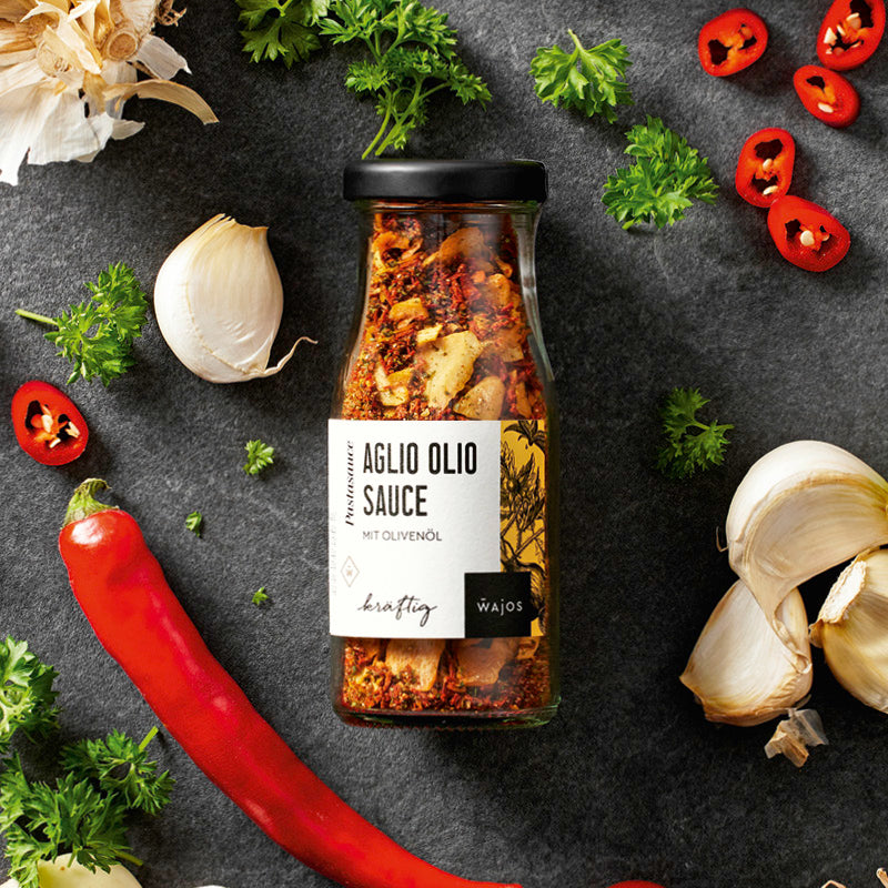 Aglio Olio Sauce im 70 g Glas