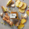 Apfel-Ingwer Dip dargestellt mit Aromen