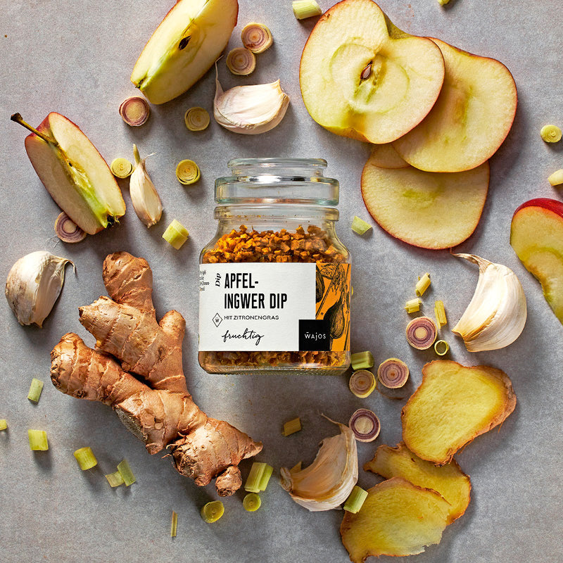 Apfel-Ingwer Dip im 65 g Glas