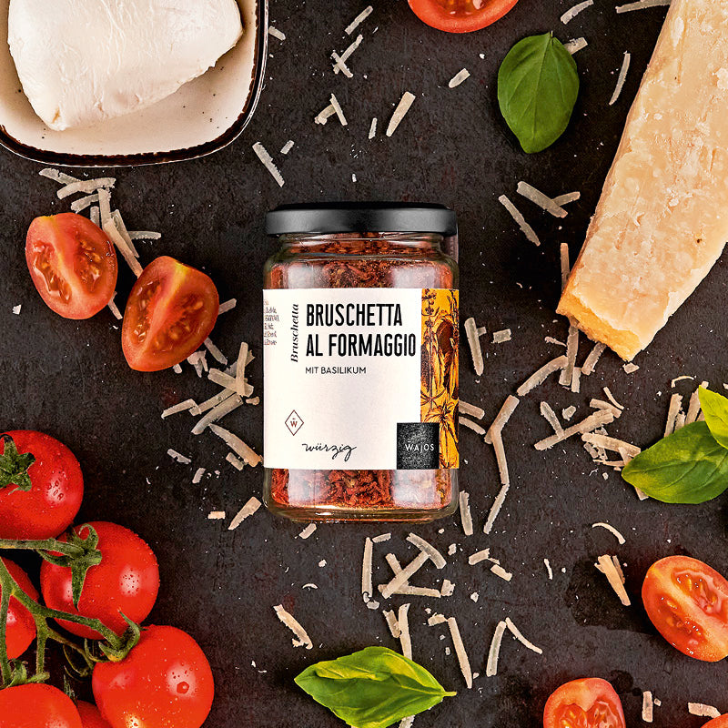 Wajos Bruschetta al Formaggio mit Aromen