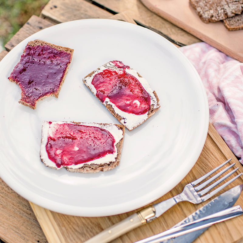 Roter Weinbergpfirsich Fruchtaufstrich im 195 g Glas