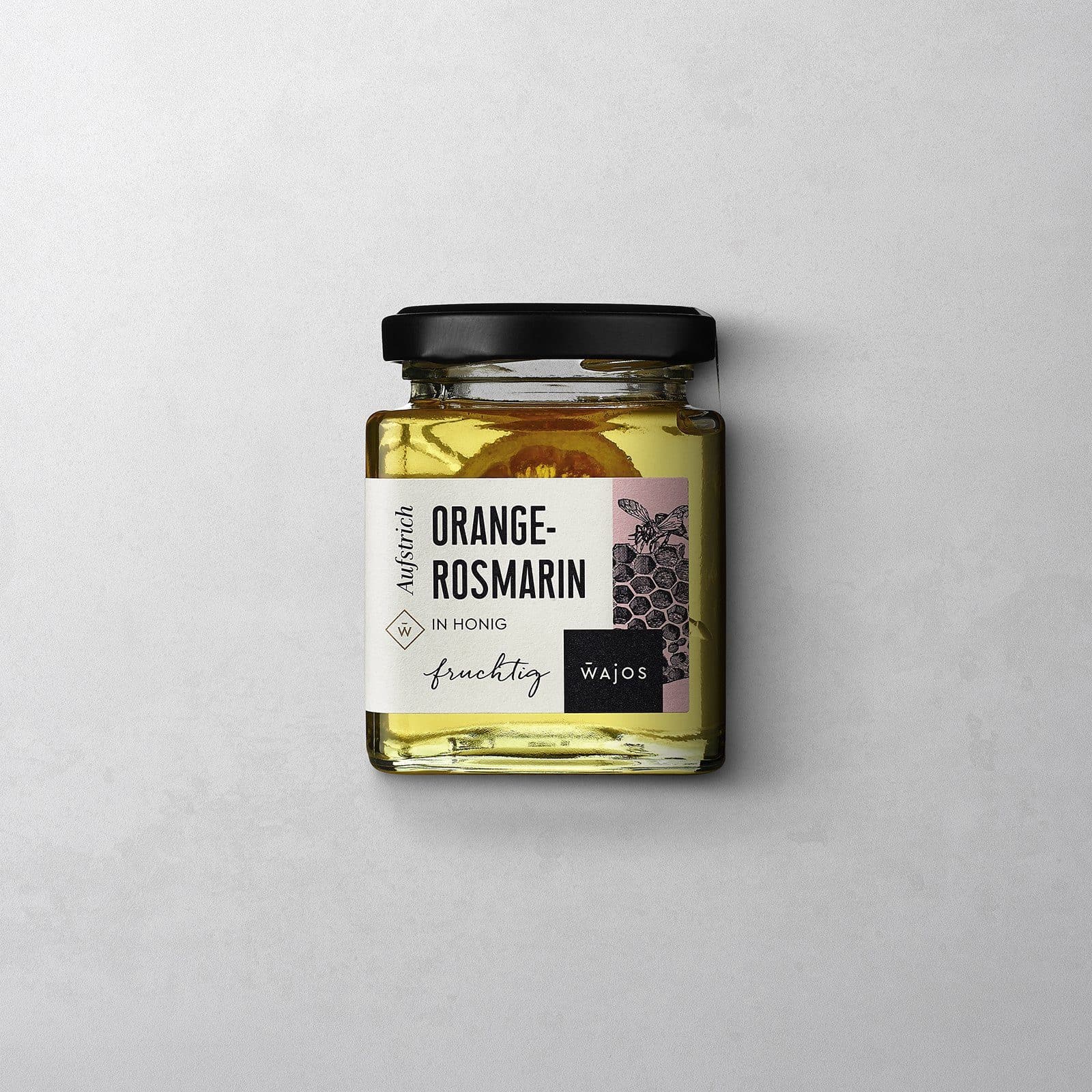 Orange-Rosmarin in Honig im 250 g Glas