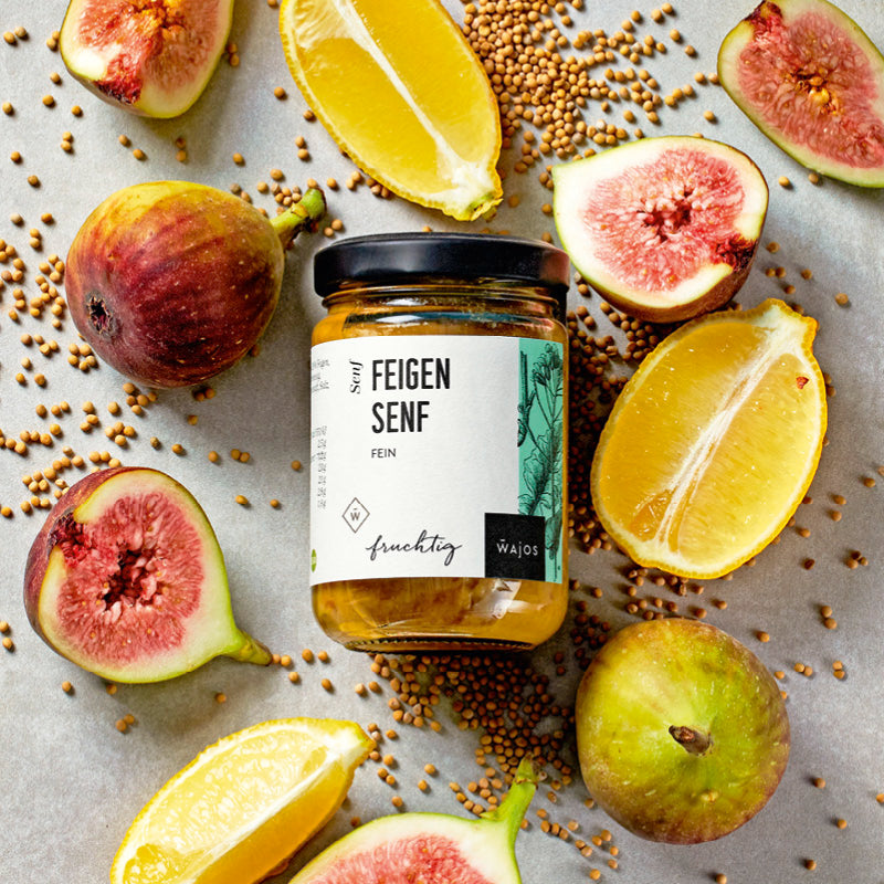 Feigen Senf im 140 ml Glas
