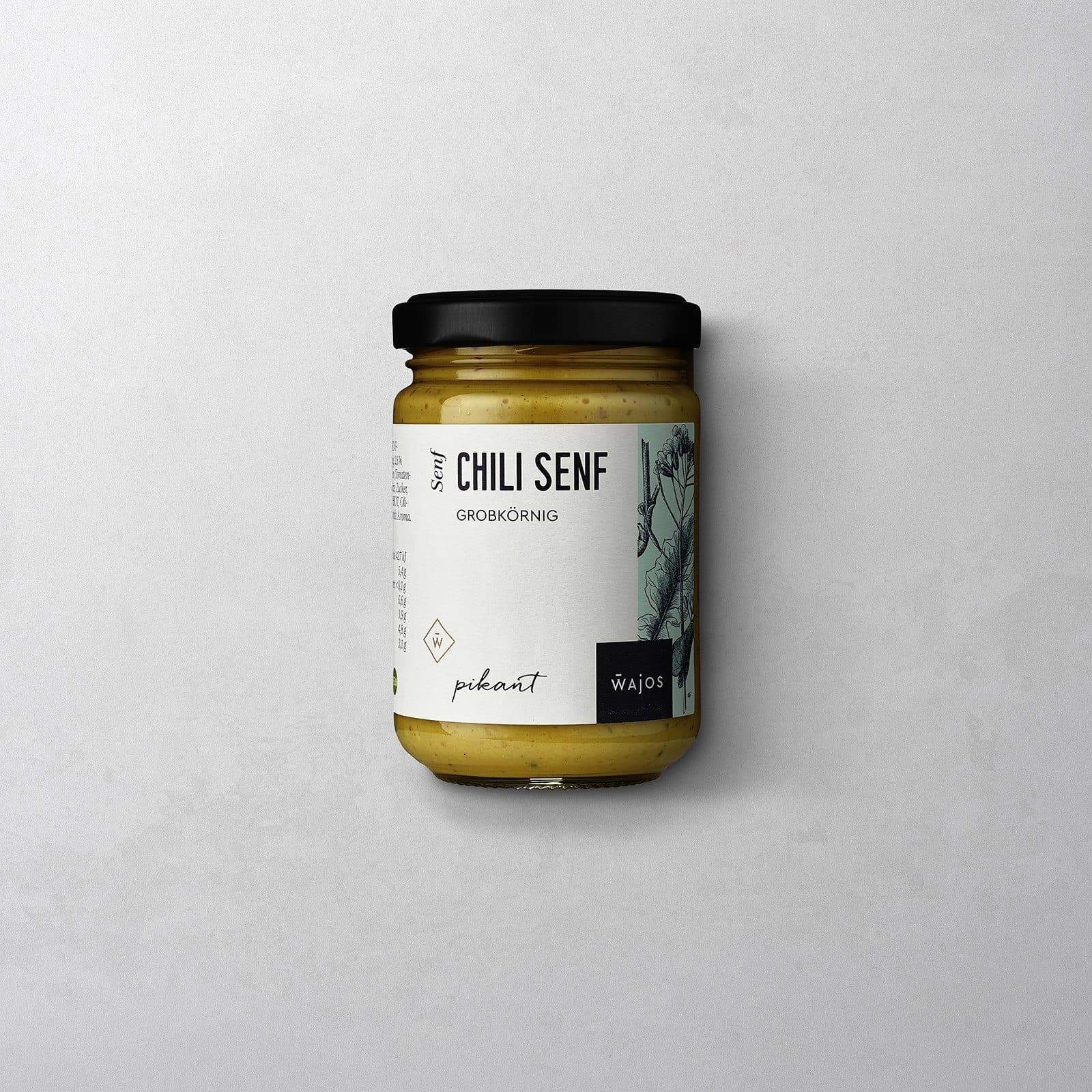 Chili Senf im 140 ml Glas