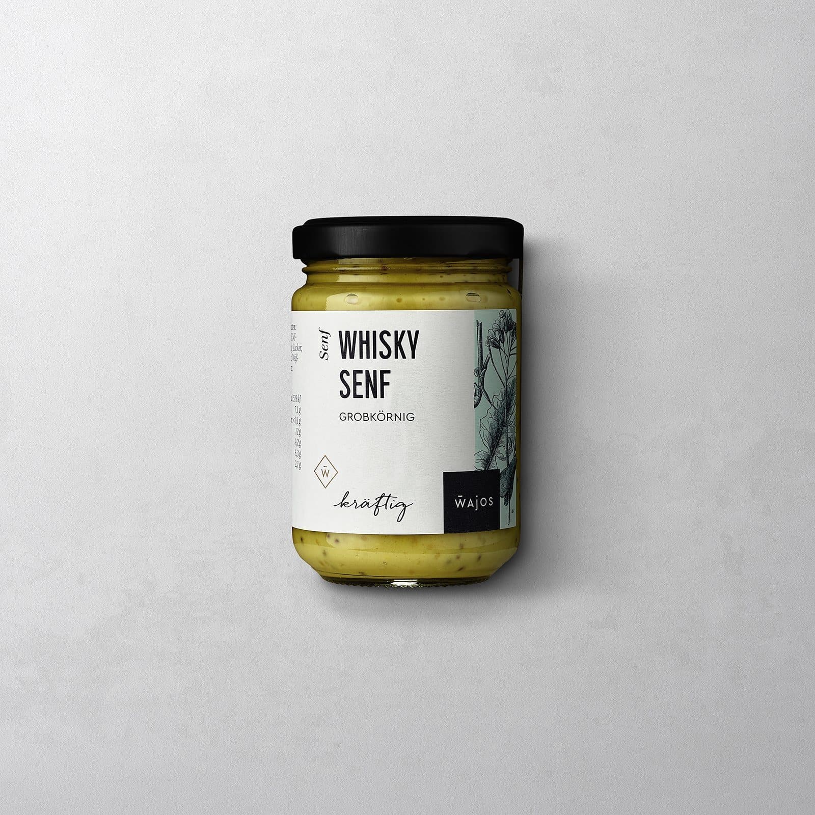 Whisky Senf im 140 ml Glas