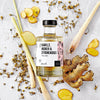 Kamille, Ingwer &amp; Zitronengras Tonic Sirup dargestellt mit Aromen