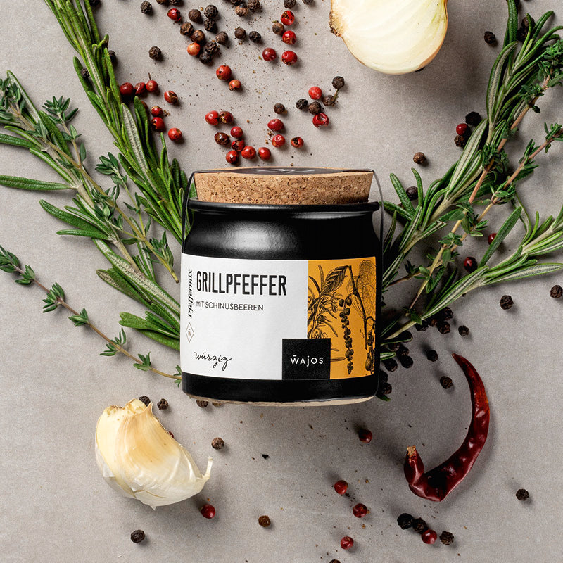 Grill Pfeffer im 70 g Tontopf