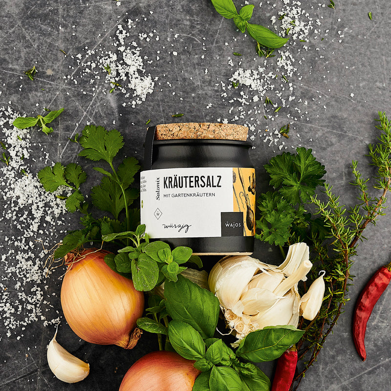 Kräutersalz im 90 g Tontopf