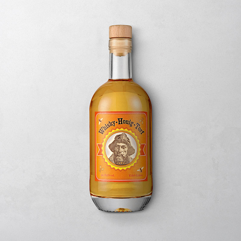 Whisky Honig Torf - Likör in 500 ml Flasche