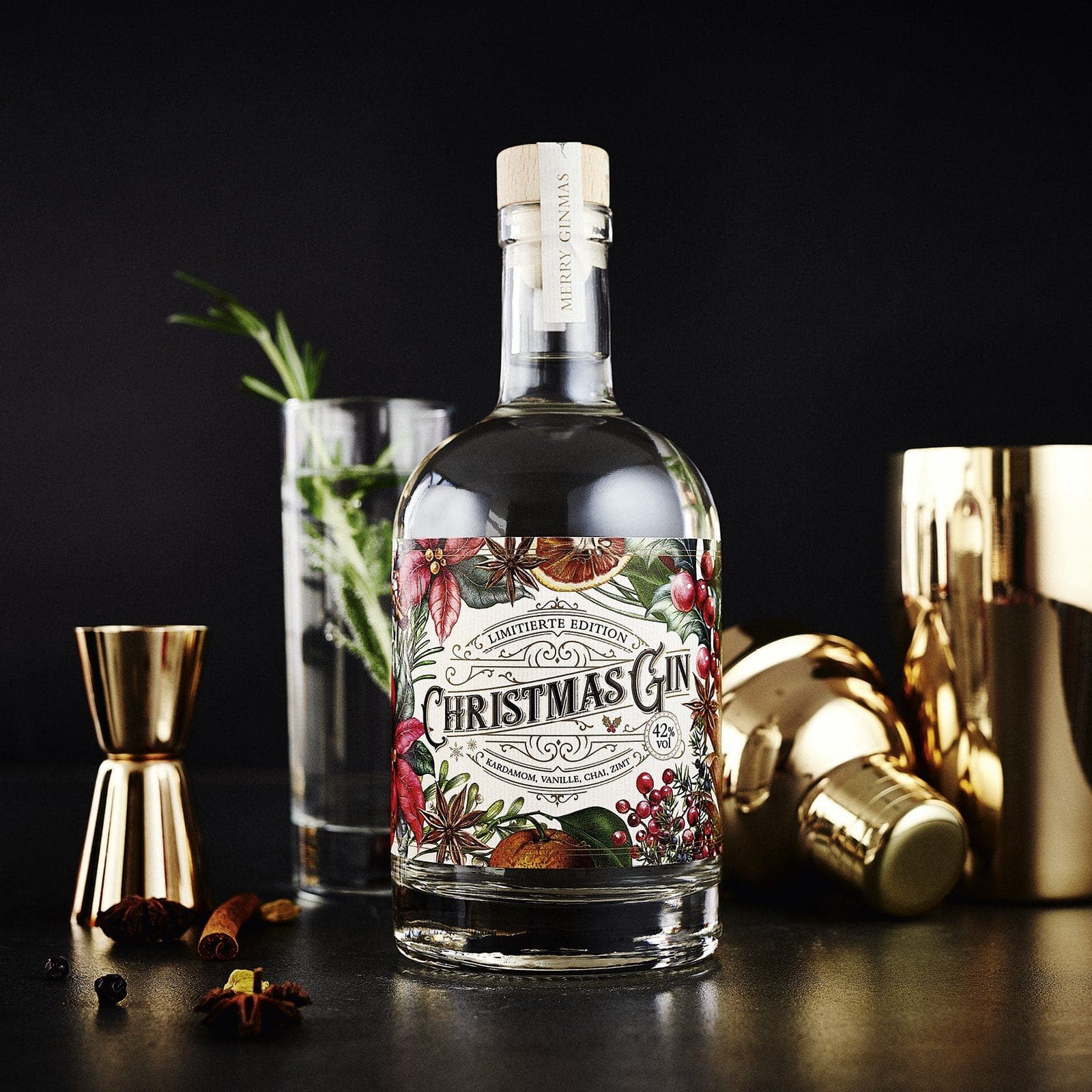 Christmas Gin in 500 ml Flasche