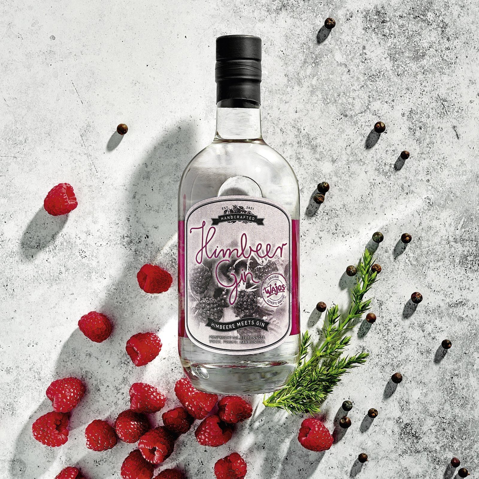 Himbeer Gin in 500 ml Flasche