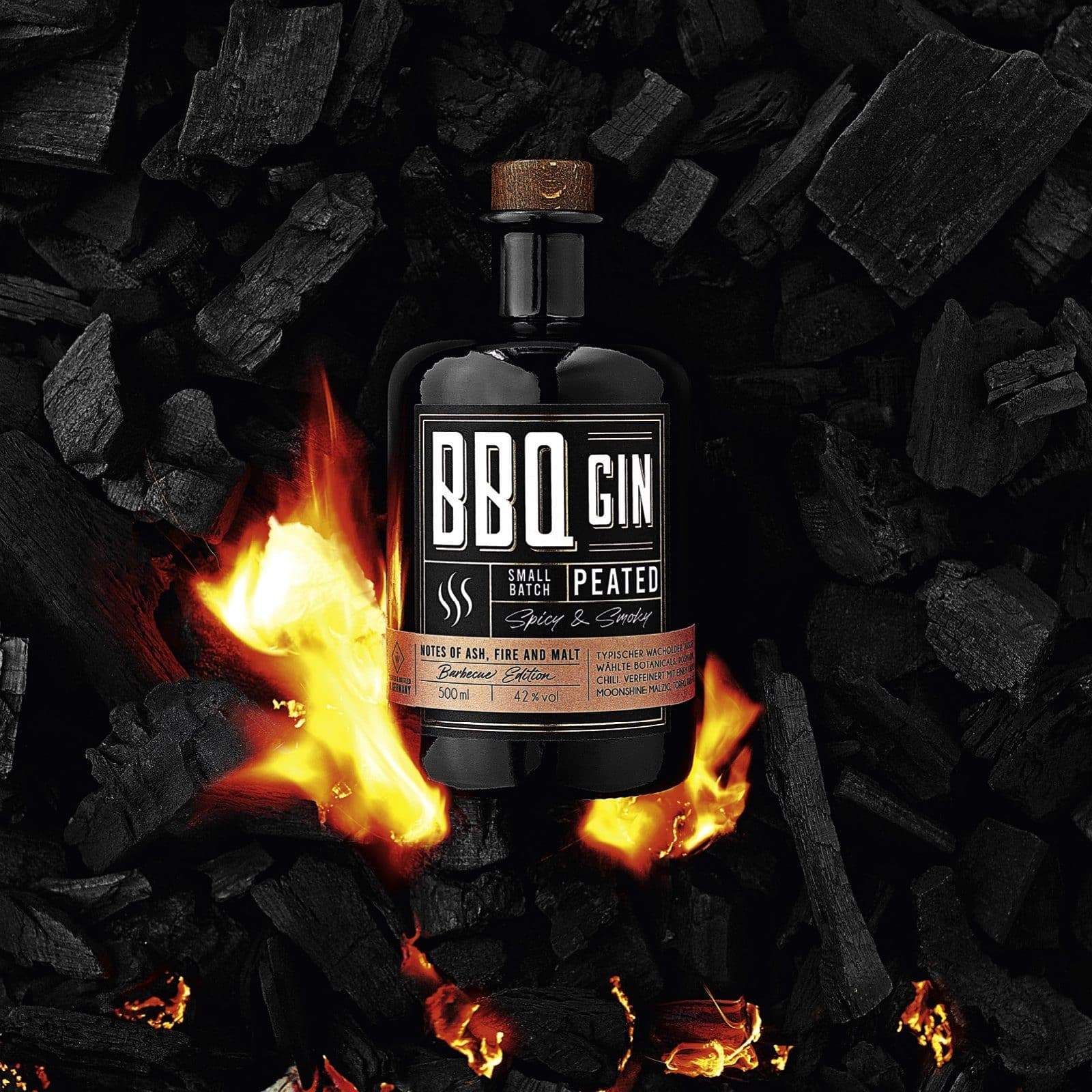BBQ Gin in 500 ml Flasche