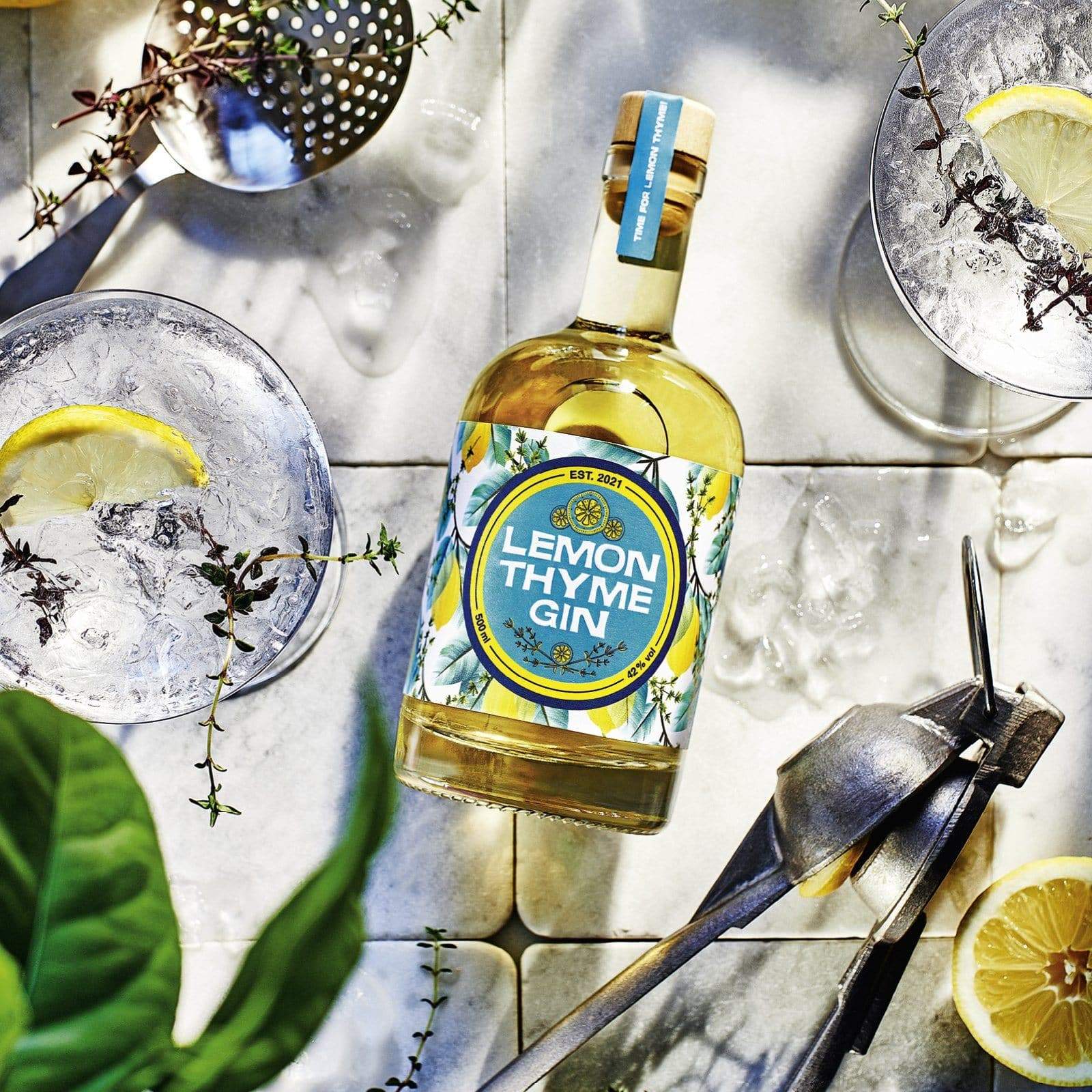 Lemon Thyme Gin in 500 ml Flasche
