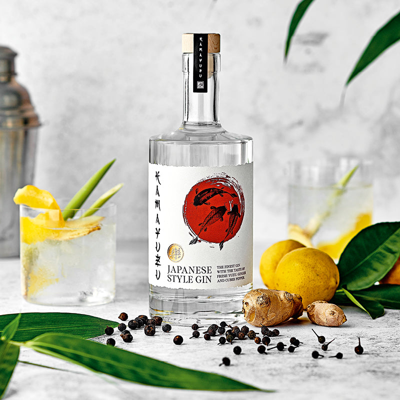 Kamayuzu Gin dargestellt mit Cocktail