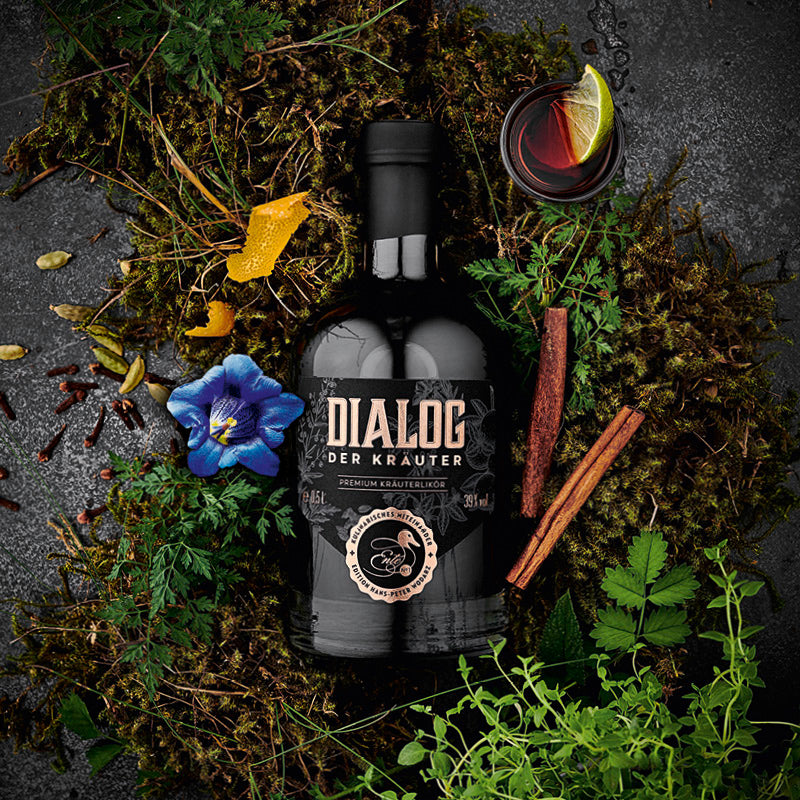 Dialog der Kräuter - Kräuterlikör in 500 ml Flasche