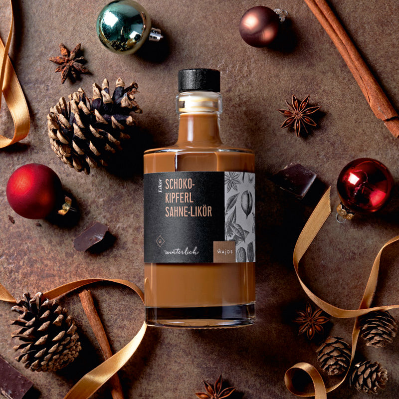 Schokokipferl Sahne-Likör in 350 ml Flasche