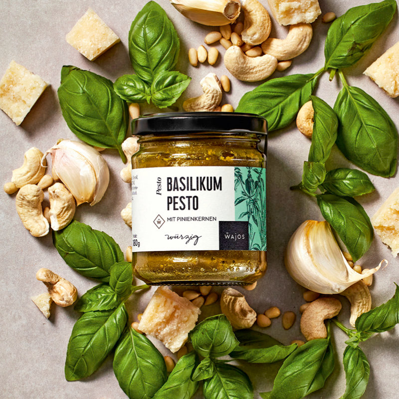 Basilikum Pesto im 180 g Glas
