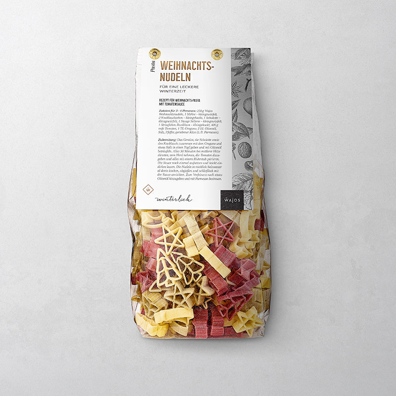 Weihnachts-Nudeln in 250 g Packung