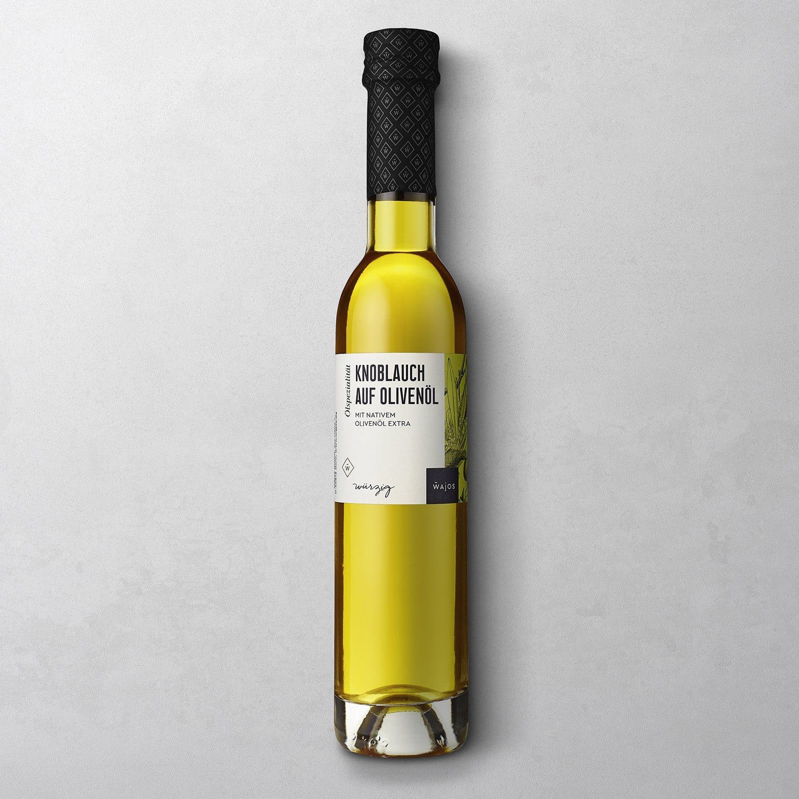 Knoblauch auf Olivenöl in 250 ml Flasche