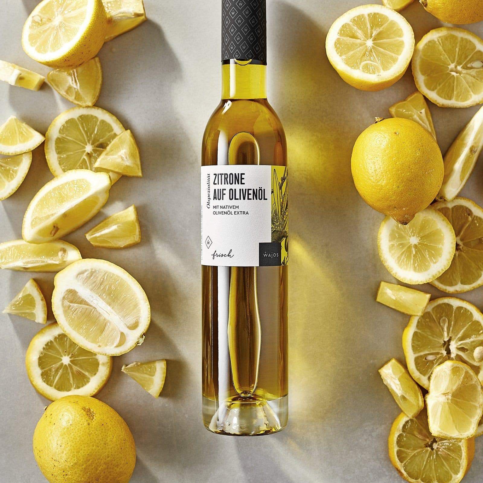Zitrone auf Olivenöl in 250 ml Flasche