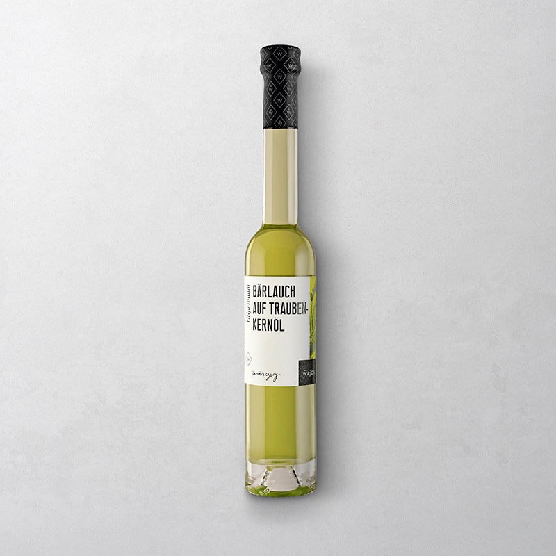 Bärlauch auf Traubenkernöl in der 100 ml Flasche