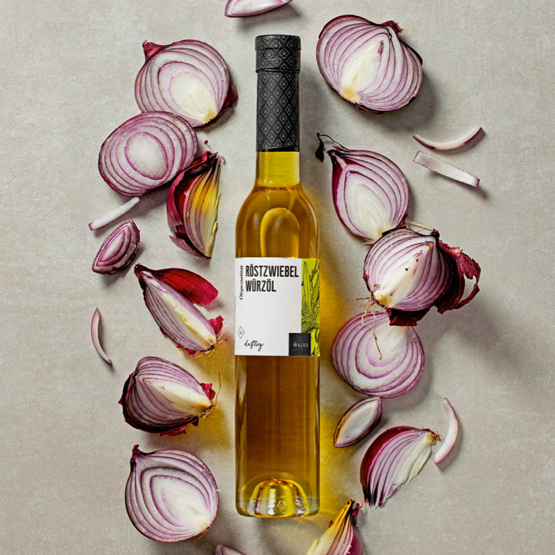 Röstzwiebel Würzöl in 250 ml Flasche