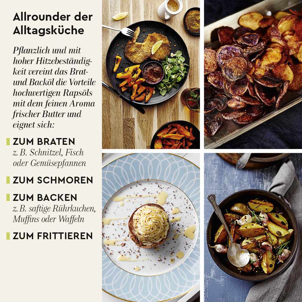 Brat- und Backoel in 500 ml Flasche