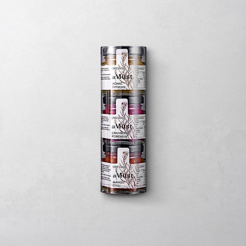 aMust Saucen Probier- & Geschenkset in 45 ml Gläsern