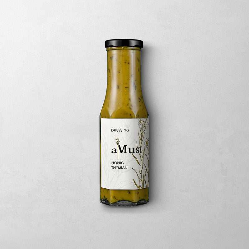 aMUst Honig Thymian Sauce in 250 g Flasche