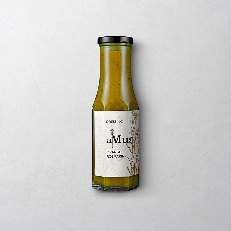 aMust Orange Rosmarin Sauce im 250 g Flasche