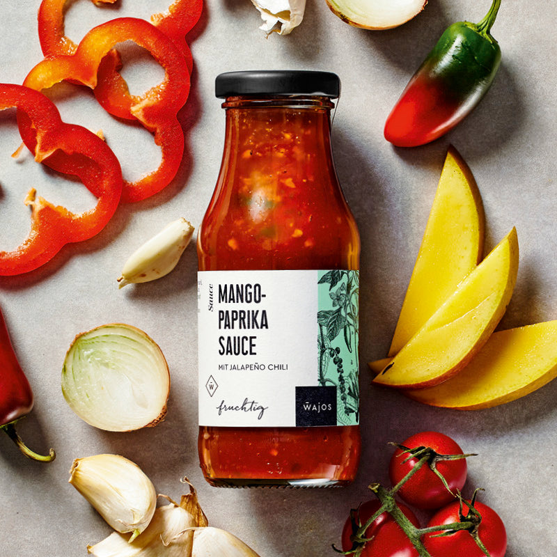Mango-Paprika Sauce in 245 ml Glas
