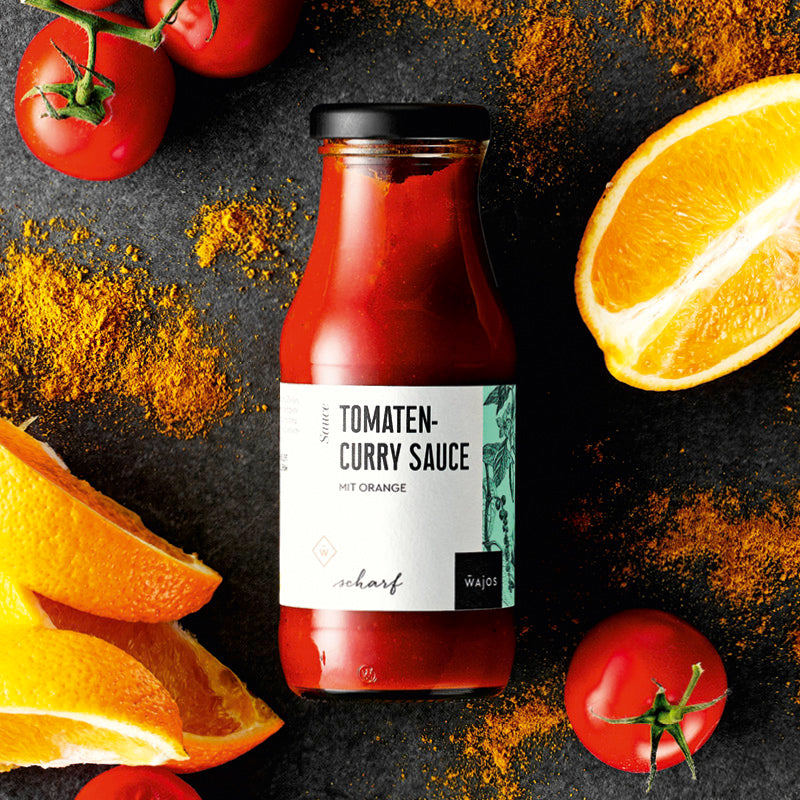 Tomaten-Curry Sauce in 245 ml Glas