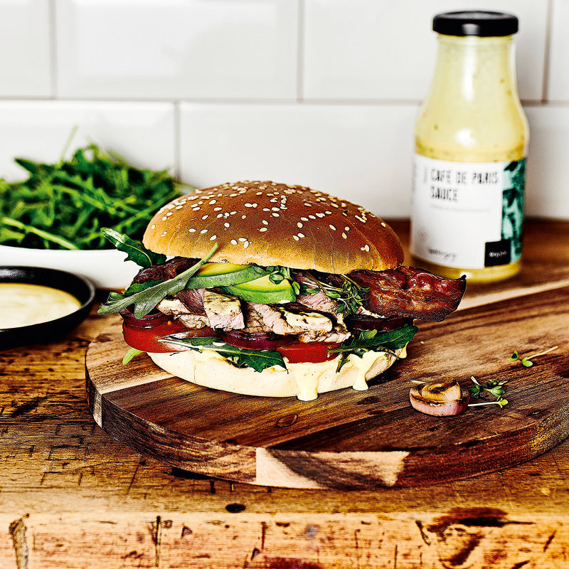 Café de Paris Sauce dargestellt mit Burger-Rezept