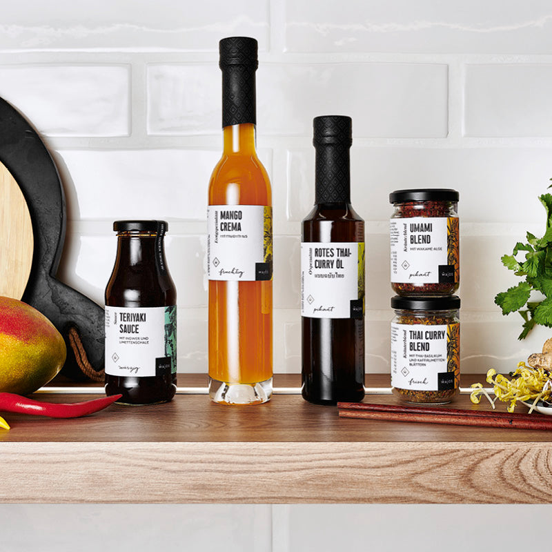 Aisa Set - 5 Produkte im Küchenregal